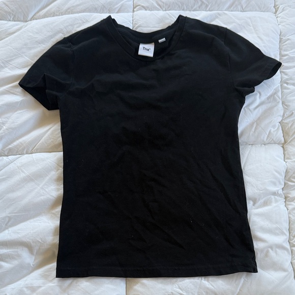 TNA Black Crew Neck Tee - Picture 1 of 4